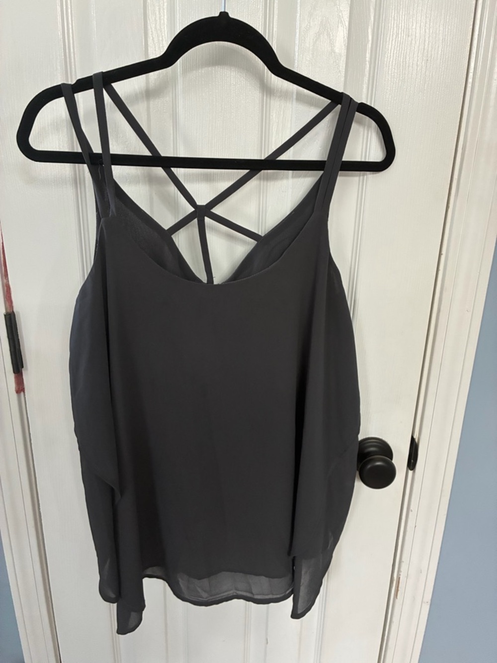 Torrid Charcoal Gray Strappy Women's Tank Top size 0